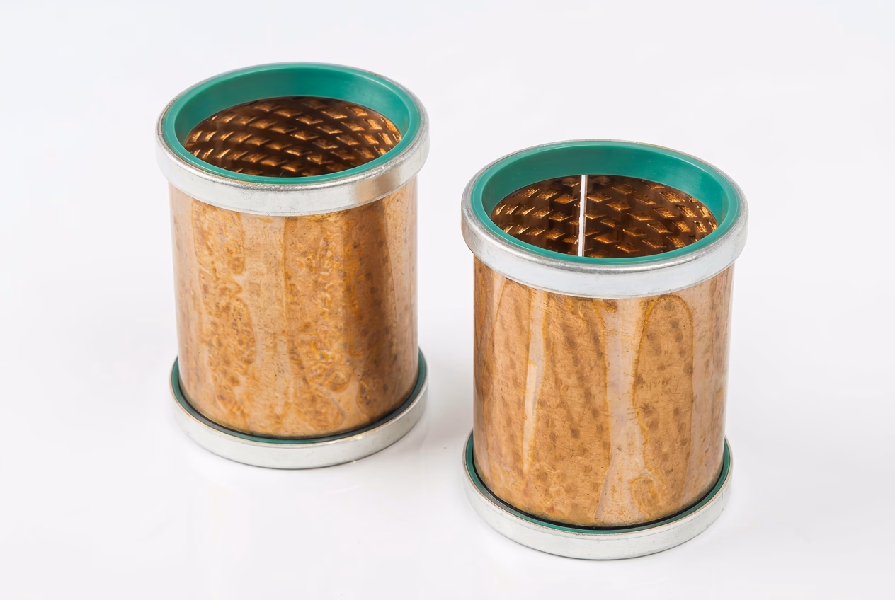Bucha de Bronze e Anel Raspador para Cabeçote Harvester 370E